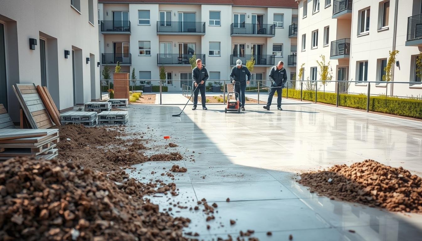 Bauendreinigung in neuen Wohngebieten in Bruckmühl