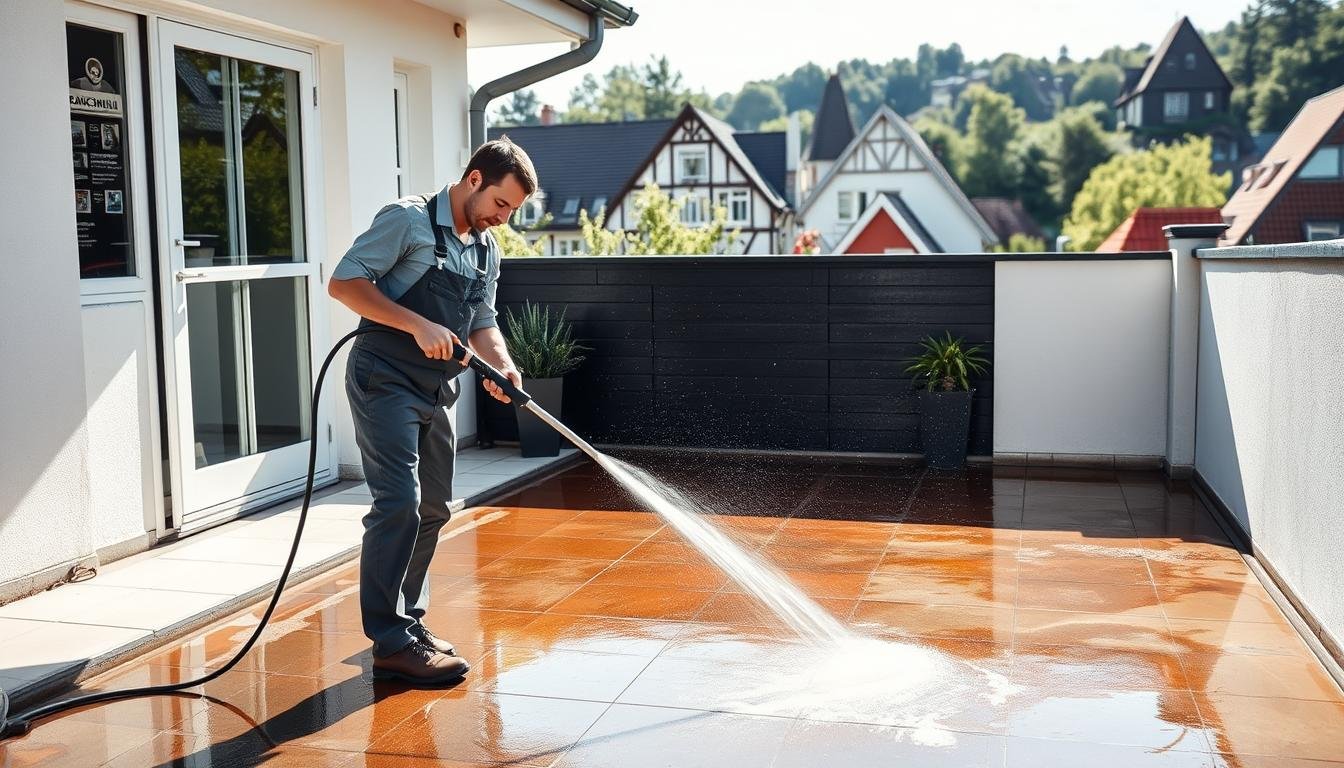 Hofeinfahrt reinigen in Bruckmühl