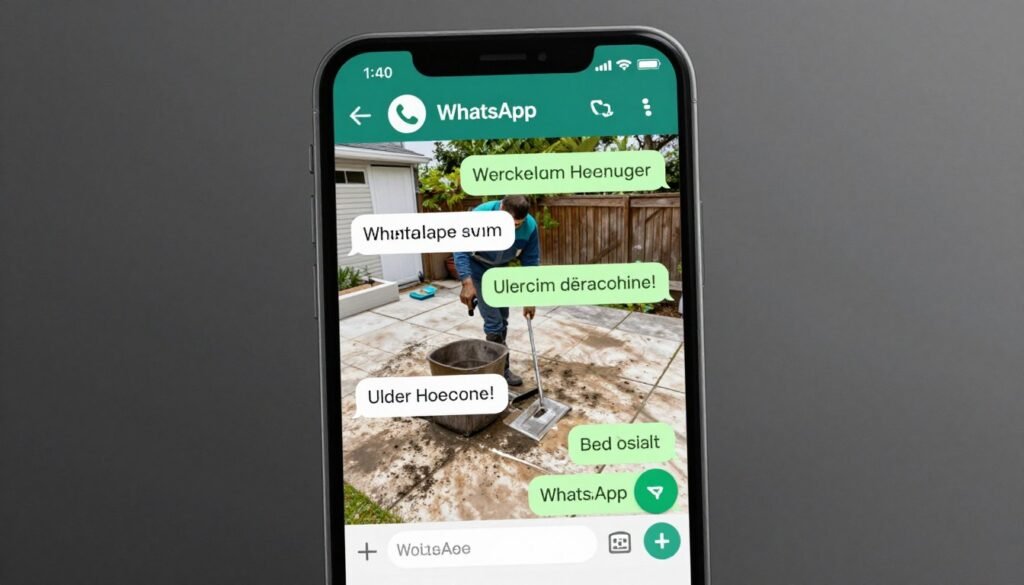 WhatsApp Kontakt für Hochdruckreinigung